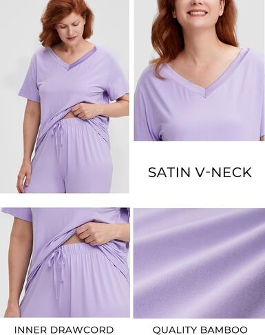 Bamboo Viscose Women's Short Sleeve Pajama Sets in Saudi Arabia