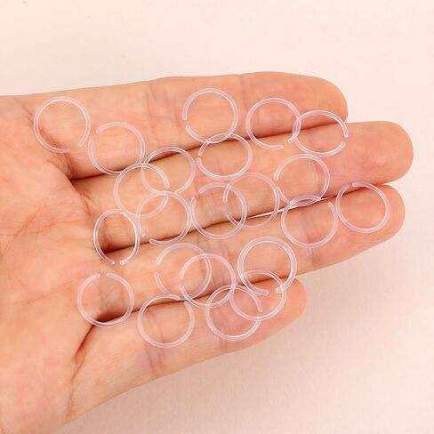 60 Pcs Clear Nose Rings Hoop 20 Gauge Plastic Hoop Ear Retainers Clear Piercing Retainer Plastic Septum Ring for Surgery Flexible Ear Nose Septum Lip Eyebrow Clear Earrings for Sports for Surgery in Saudi Arabia