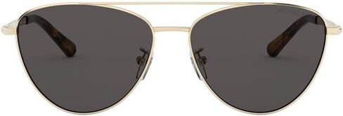 Michael Kors MK1056 Barcelona Aviator Sunglasses 58mm Light Gold/Dark Grey Solid One Size in Saudi Arabia