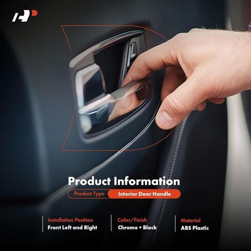 A-Premium - مقابض الأبواب الداخلية للسائق الأيسر الأمامي وجانب الراكب الأيمن - متوافقة مع 2006 2007 2008 2009 2010 2011 2012 Ford Fusion & Lincoln MKZ, Zephyr & Mercury Milan in Saudi Arabia