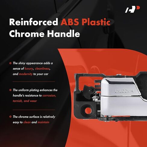 A-Premium - مقابض الأبواب الداخلية للسائق الأيسر الأمامي وجانب الراكب الأيمن - متوافقة مع 2006 2007 2008 2009 2010 2011 2012 Ford Fusion & Lincoln MKZ, Zephyr & Mercury Milan in Saudi Arabia