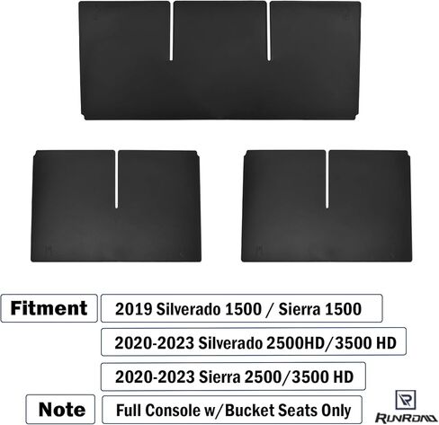 فواصل منظم وحدة التحكم المركزية لـ 2019-2022 Chevy Silverado 1500/GMC Sierra 1500 و2020-2023 Chevy Silverado/GMC Sierra 2500HD/3500HD (وحدة تحكم كاملة مع مقاعد دلو فقط) in Kuwait