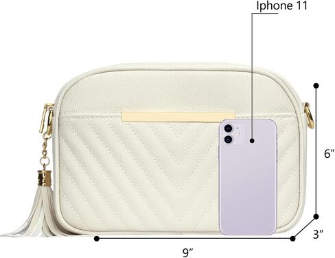 KKXIU Quilted Small Crossbody Bag for Women and Teen Girls Stylish Shoulder Purse with Wide Strap in Kuwait