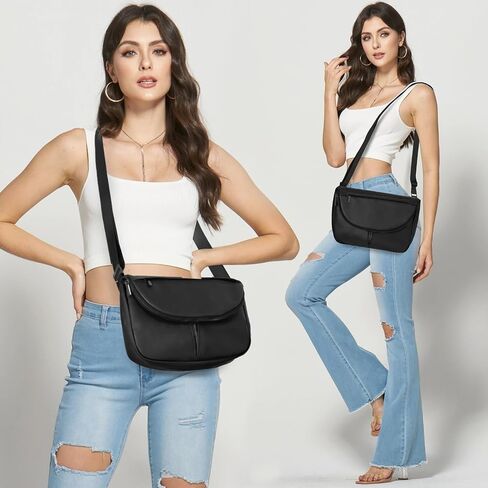 Leather Crossbody Bags for Women Festival Bag with Adjustable Strap Casual Shoulder Bag Crossbody Purse Handbag Travel Work in Saudi Arabia