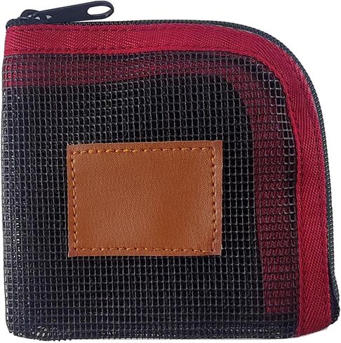 Aventik Fly Fishing Tapered Leader Wallet Tippet Line Case 5 Slots Net-Like Leader Tippet Storage Leader Pocket 4X4inch in Kuwait