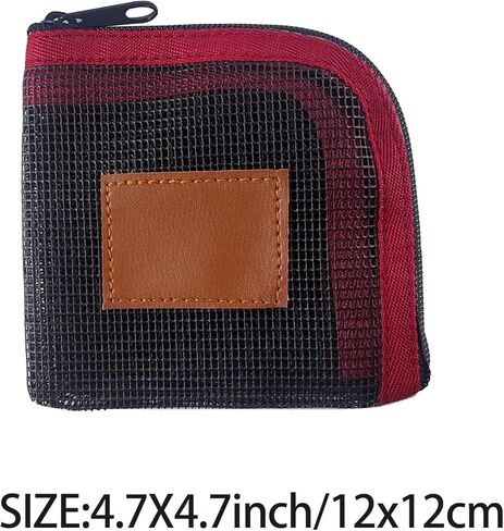 Aventik Fly Fishing Tapered Leader Wallet Tippet Line Case 5 Slots Net-Like Leader Tippet Storage Leader Pocket 4X4inch in Kuwait