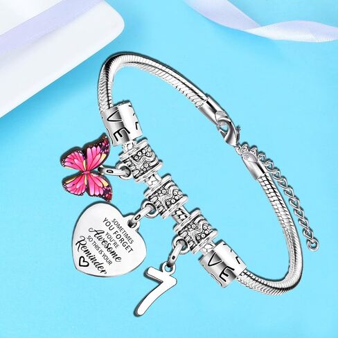 Nimteve Inspirational Bracelet Birthday Gifts for Women You Are Awesome Bracelet Birthday Bracelet Gifts for Mom Aunt Happy Birthday Bracelet for Friends Sister Daughter Granddaughter in Kuwait