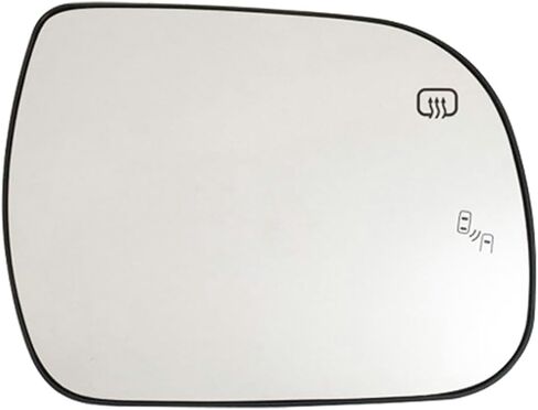 Side Mirror Glass Heated w/Backing Plate Convex Glass Type Replacement for Toyota Sienna 2011 2012 2013 2014 2015 2016 2017 2018 2019 (Left (Driver) Side) in Kuwait