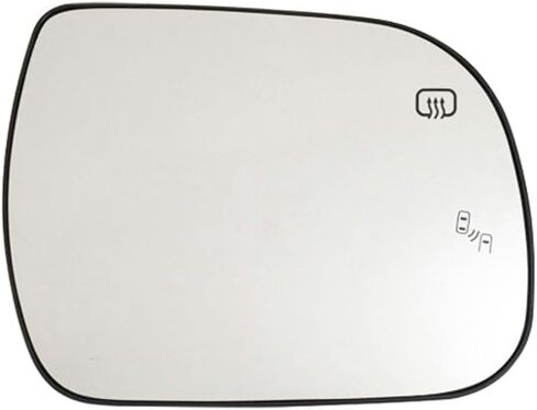 Side Mirror Glass Heated w/Backing Plate Convex Glass Type Replacement for Toyota Sienna 2011 2012 2013 2014 2015 2016 2017 2018 2019 (Left (Driver) Side) in Kuwait