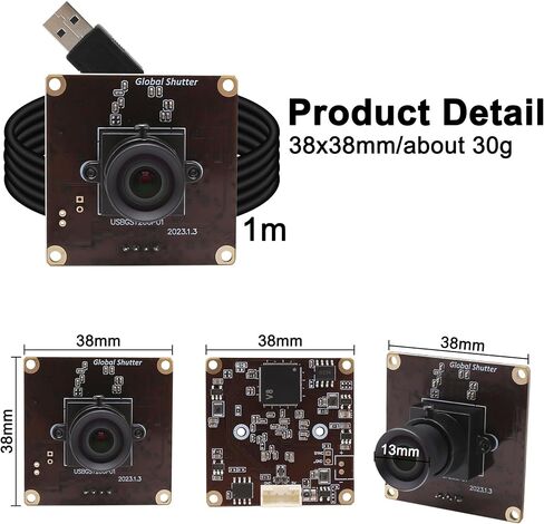 MMlove 1200P 90fps Global Shutter USB Camera Module High Speed Webcam in Kuwait