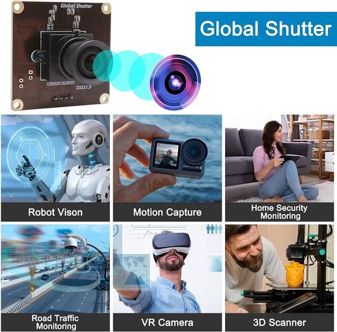 MMlove 1200P 90fps Global Shutter USB Camera Module High Speed Webcam in Kuwait