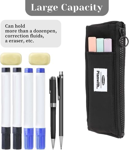 Pen Holder for Notebook Small Pen Holder with Zipper and Adjustable Elastic Band Slim Grey Pencil Case Journal Pen Holder Notebook Pen Holder for Hardcover,Notebooks,Books in Saudi Arabia