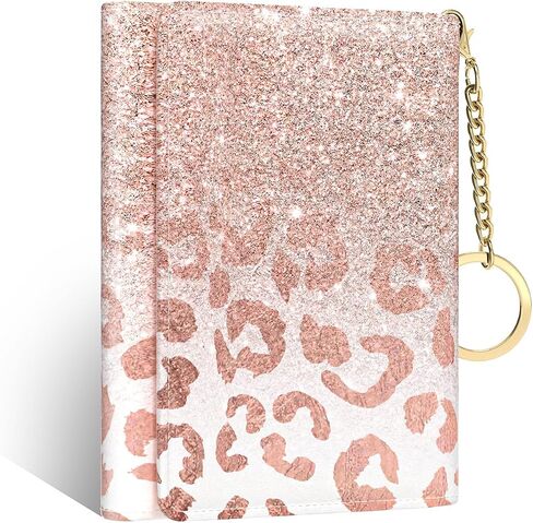 Nipichsha Womens Wallet, Small Credit Card Wallet for Women, Slim RFID Card Holder Wallet with 7 Card Slots & ID Window (Pink Gilt) in Kuwait