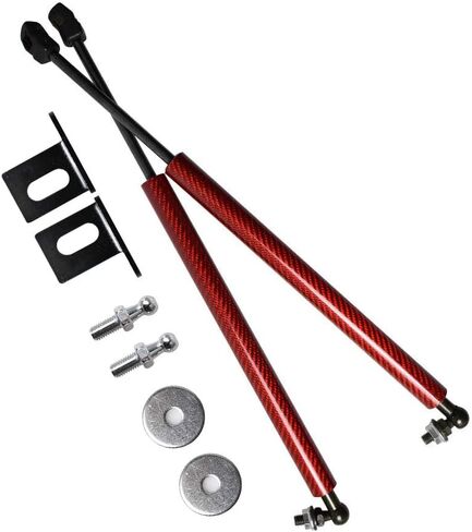Lift Supports for Toyota Corolla E160 E170 2014-2018 Front Bonnet Hood Modify Carbon Fiber Gas Charged Shock Dampers Spring Struts Bar (2 PCS) (Normal Black) in Saudi Arabia