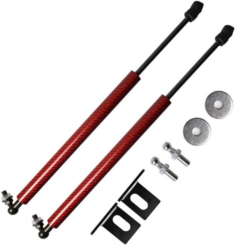 Lift Supports for Toyota Corolla E160 E170 2014-2018 Front Bonnet Hood Modify Carbon Fiber Gas Charged Shock Dampers Spring Struts Bar (2 PCS) (Normal Black) in Saudi Arabia