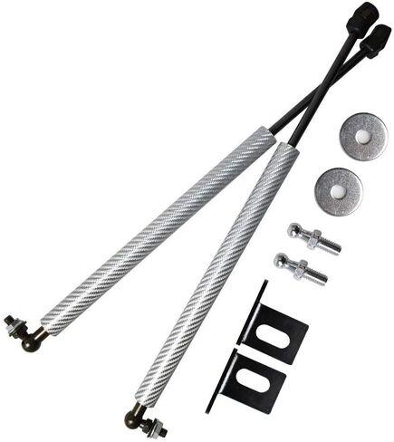 Lift Supports for Toyota Corolla E160 E170 2014-2018 Front Bonnet Hood Modify Carbon Fiber Gas Charged Shock Dampers Spring Struts Bar (2 PCS) (Normal Black) in Saudi Arabia