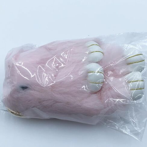 Unpafcxddyig Bunny Keychain Mini Soft Cute Artificial Mink Fur Fluffy Keyring 4.7in for Car Handbag in Kuwait