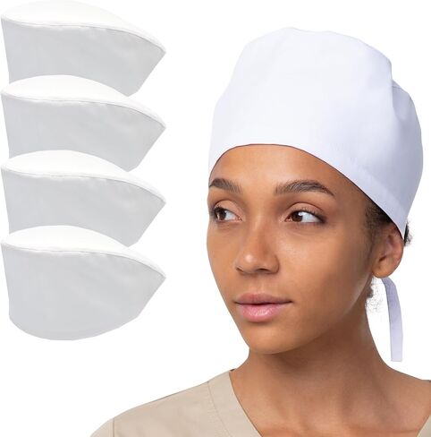 4 Pack Solid Colour Working Cap for Comfortable and Stylish Healthcare Professionals in Kuwait