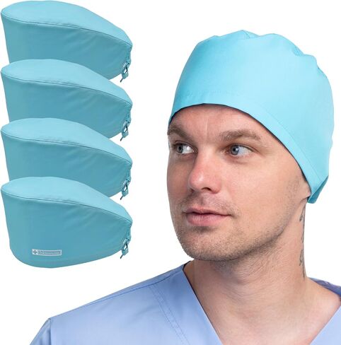 4 Pack Solid Colour Working Cap for Comfortable and Stylish Healthcare Professionals in Kuwait