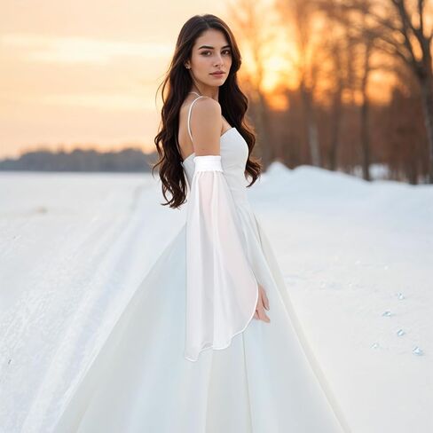 Victorian Long Tulle Gloves Chiffon Detachable Sleeves for Women Long Tulle Gloves Arm Cover in Saudi Arabia