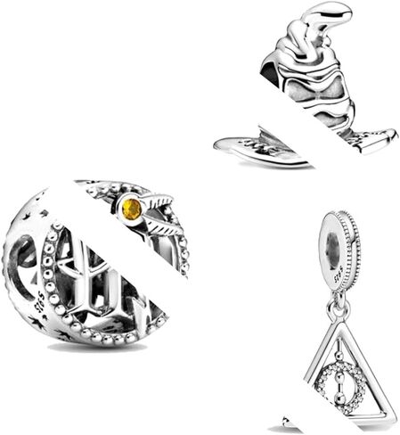 925 Sterling Silver Clip/Stop Charm Beads Turtle Pendant Balloon Charms Fit Women Bracelets Necklace 3 Piece/Package in Saudi Arabia