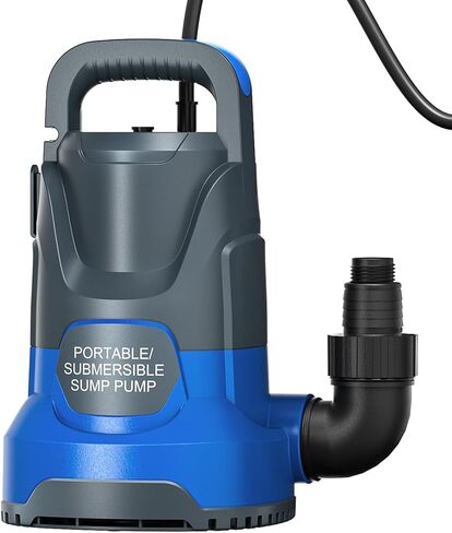 Sump Pump Submersible 3/4 HP 2500 GPH Utility Water Removal Pump with Adapters in Saudi Arabia