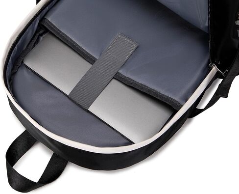 حقيبة ظهر نسائية أنيقة، حقيبة ظهر للكمبيوتر المحمول للفتيات، حقيبة نهارية كاجوال باللون الأسود in Kuwait