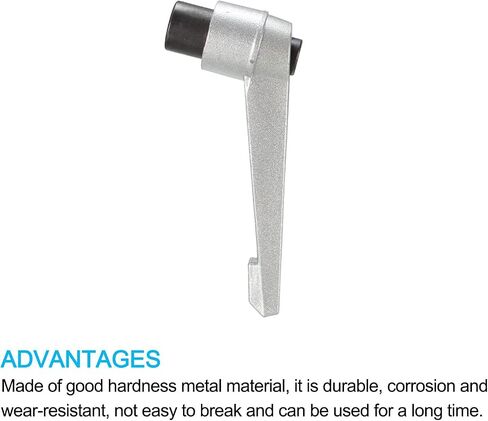 مقبض تثبيت قابل للتعديل من METALLIXITY (M8x72mm) قطعتين، مقبض مستوى سقاطة بزر ضغط أنثى معدني - لمعدات صناعة ماكينات المخرطة، فضي in Saudi Arabia