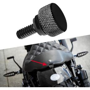 Motorcycle Seat Bolt Screw, Seat Thumb Screw, Aluminum Alloy Seat Bolt Rear Mount Screw, Motorcycle Parts 1/4 Inch-20 Rear Fender Seat Bolt Tab Screw for Harley Davidson 1996-2024 Sportster