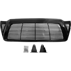Black Front Bumper Grille For Toyota Tacoma Horizontal Grill 2005-2011