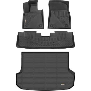 Binmotor-All Weather Floor Mats & Cargo Liner for RX 2016-2022 /RX350/RX450h (No RXL Models)，Heavy Duty Car Floor Liners-Black RX Accessories
