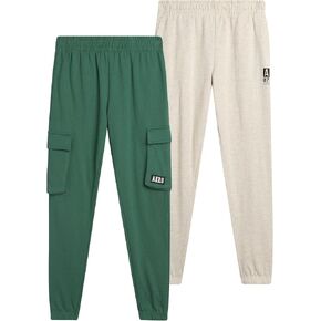 AEROPOSTALE Boys Sweatpants - 2 Pack Performance Soft Fleece Jogger Pants with Side Pockets - Athletic Pants for Boys (8-20)