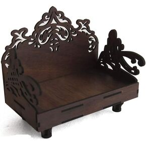 MS ENTERPRISE Art and Craft Wooden Temple Beautiful Plywood Mandir Pooja Room Home Decor Office (Casual)