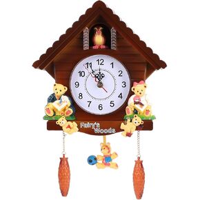 Cuckoo Clock,Tree House Wall Clock Art Vintage Decoration for Home Office Hotel Coffee Shop