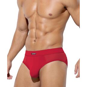 Casey Kevin Men's Sexy Briefs Mesh Breathable Low Rise Bulge Pouch Underwear