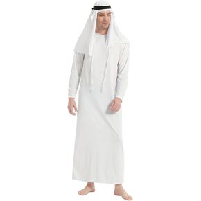 Mens Arab Prince Toga Costume for Party Halloween Cosplay