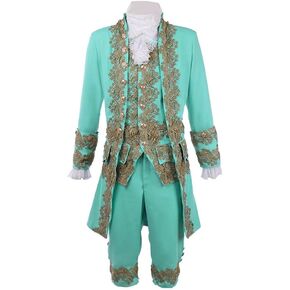 Victorian Rococo Costume 18th Century King Prince Cosplay Suit Men's Halloween Costume