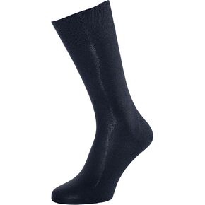Men’s luxury business socks made of 98% silk navy-blue