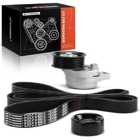 A-Premium Engine Serpentine Belt Drive Kit Compatible with Mazda Vehicles - 6 2003 2004 2005-2.3L