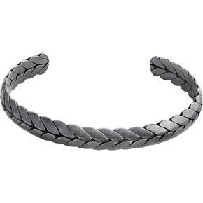 HAQUIL Retro Vintage Antique Braided Twisted Pattern Cuff Bracelet Jewelry Gift for Men and Women