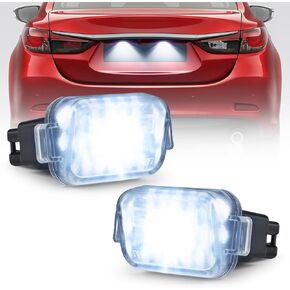 LED License Plate Light Tag Light Compatible with Mazda 6 Atenza 2016 2017 2018 2019 Number Plate Light