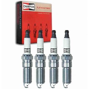 4 pc Champion Platinum Spark Plugs compatible with Mazda CX-7 2.5L L4 2010-2012