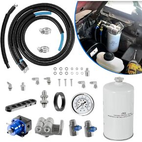 YMT Fuel Filter Bowl Regulated Return Kit OBS 3405 Compatible with Ford F250 F350 7.3L Powerstroke Engines 1994-1997