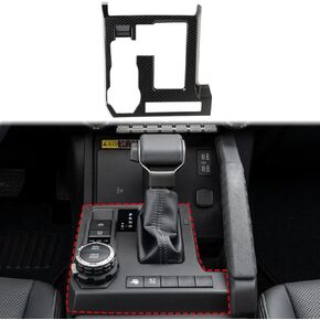 Carbon Fiber Style Interior Automatic Center Control Gear Shift Panel Cover Trim Accessories for 2024 Toyota Tacoma