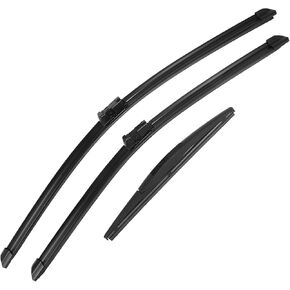 ACROPIX 24" 21" 10" Front Rear Windshield Wiper Blade Set Fit for GMC Acadia 2007-2012 with Top-Lock - Pack of 3 Black