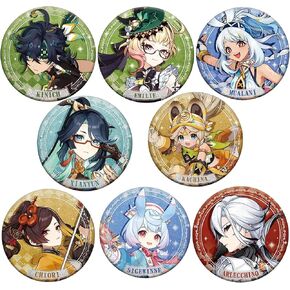 TaiCy Genshin Impact Double Flash Badge - 5.8cm Character Badges,Pin Brooch for Collectors in Kuwait