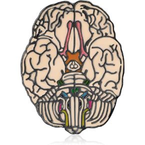 Medical Brain Enamel Brooch, Anatomy Neurology Brain Pin Jewelry, Doctor Nurse Medicine Staff Backpack Lapel Badge Gifts