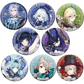TaiCy Genshin Impact Double Flash Badge - 5.8cm Character Badges,Pin Brooch for Collectors