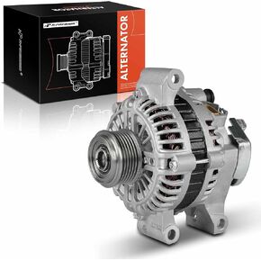 A-Premium Alternator Compatible with Mazda MPV 2000-2001 2.5L, 12V 100A 6-Groove Clutch Pulley Clockwise, Replace# GY0118300E, GY0118300H
