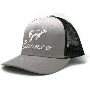 Bronco Logo Baseball Cap, Gray and Black in Saudi Arabia